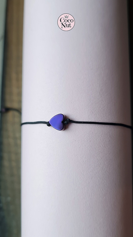 bransoletki na sznurku Bransoletka serduszko hematyt sznurek