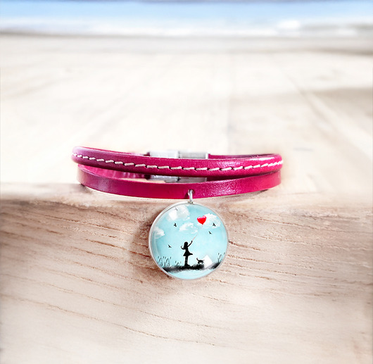 bransoletki ze szkła Star Girl Love - Double  bracelets