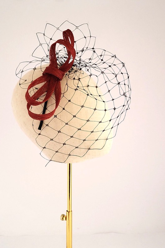 fascynatory OHRA opaska z woalem i splotem