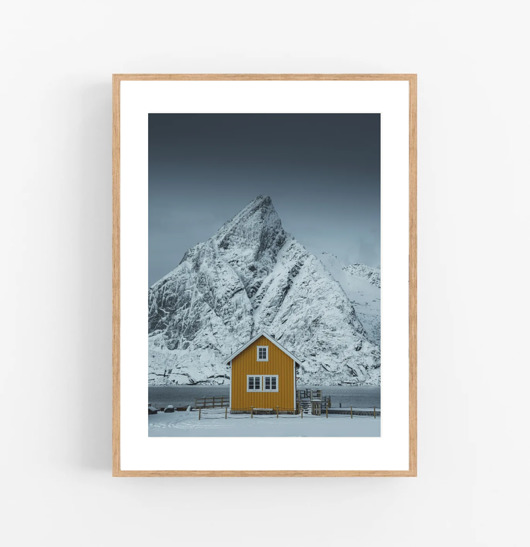 fotografia PLAKAT góry Norwegia Lofoty skandynawski