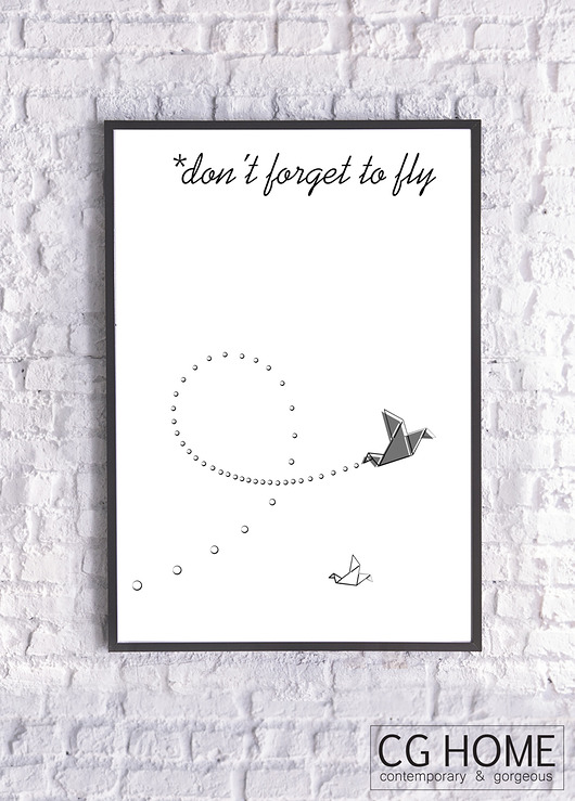 ORIGAMI fly fly grafika Cghome
