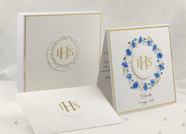 kartki na komunię Kartka na komunię z pudełkiem i kopertą, 38