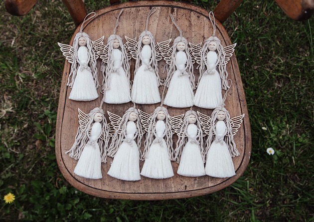 komunia - pozostałe Aniołki 10 sztuk / podziękowanie / komunia /chrzest