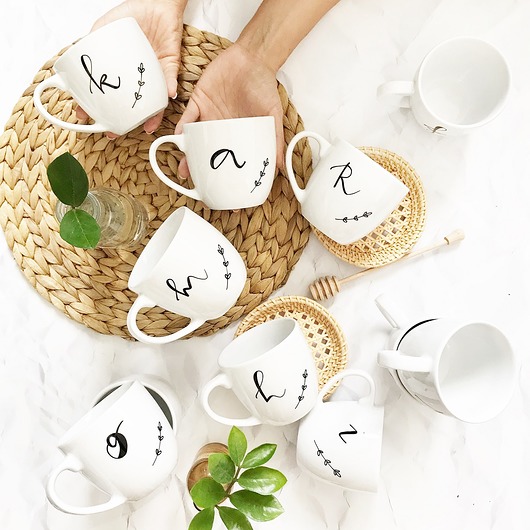 kubek z dowolną literą 350ML my mug company