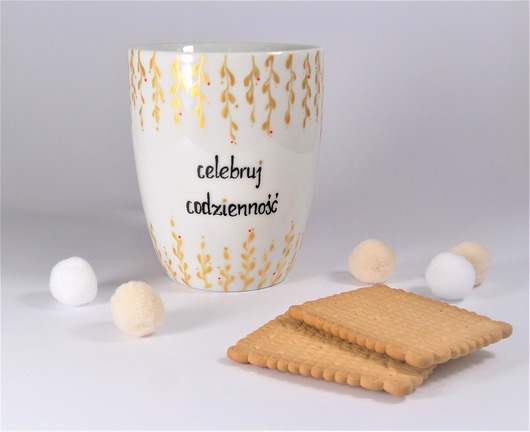Kubek "Celebruj codzienność" 250 ml Ceramika Ciepliki