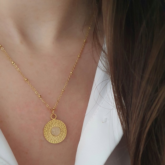 naszyjniki - inne Łańcuszek z medalionem