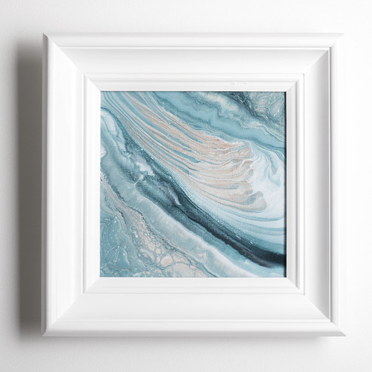 obrazy Ekspresja ręcznie malowana w ramie drewnianej