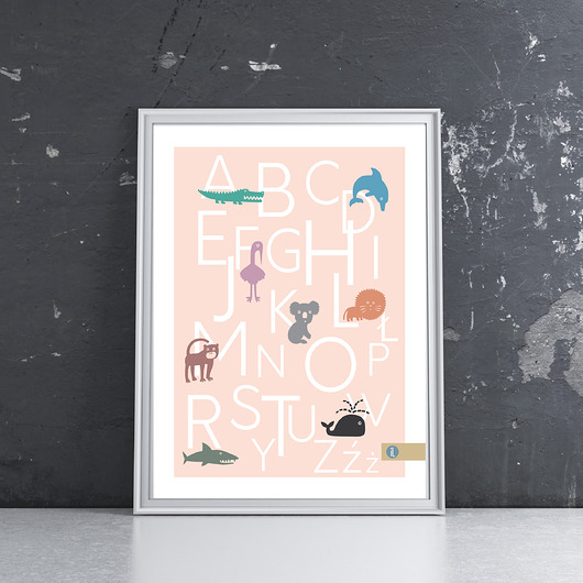 Plakat ALFABET HI LITTLE