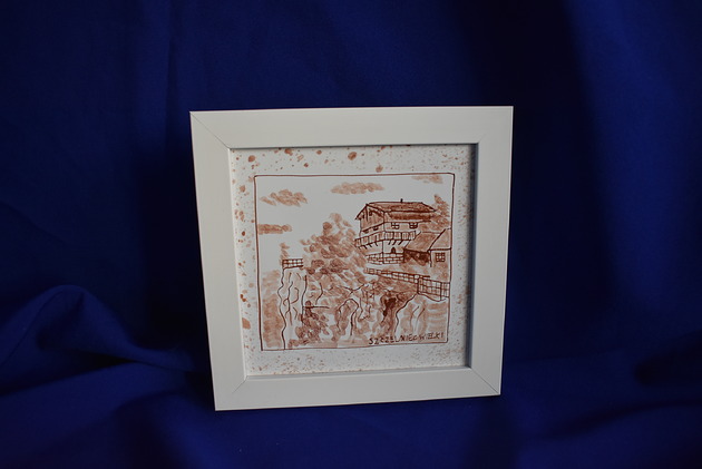 obrazy Oprawiony kafelek Szczeliniec wielki