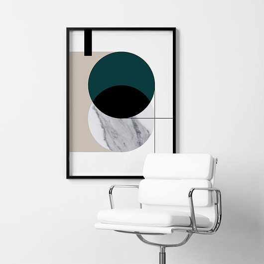 MARBLE 1 - grafika plakat geometryczny autorski PLAKATY GEOMETRYCZNE