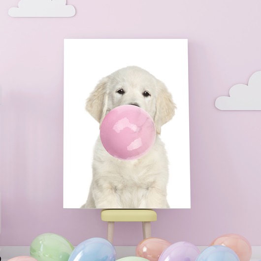 Plakat piesek z gumą balonową P483 TamTamTu