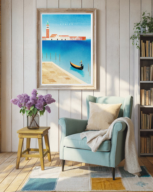 plakaty Plakat Wenecja Włochy - Canal Grande i Dzwonnica św. Marka