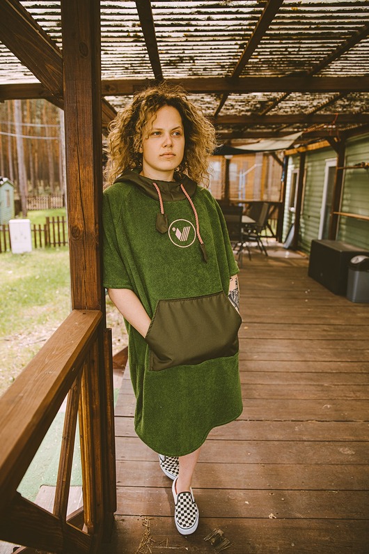 stroje kąpielowe i kostiumy kąpielowe damskie Surf poncho plażowe GRASS  lady, ręcznik kąpielowy