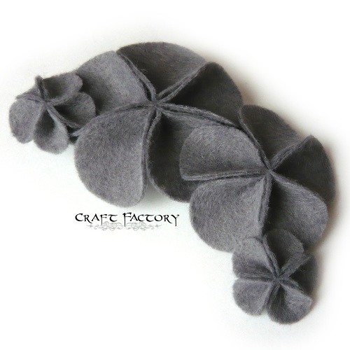 Popping Grey - broszka  Craft Factory