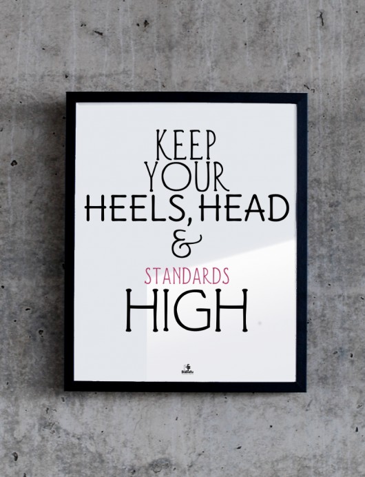 Plakat HIGH STANDARDS 50x70 MIA home