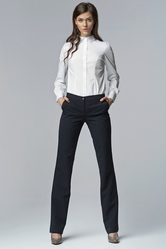 Spodnie bootcut sd20 - granat nife