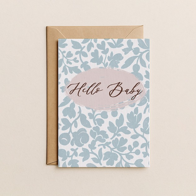 kartki okolicznościowe - wydruki Kartka  na Narodziny dziecka - Hello Baby