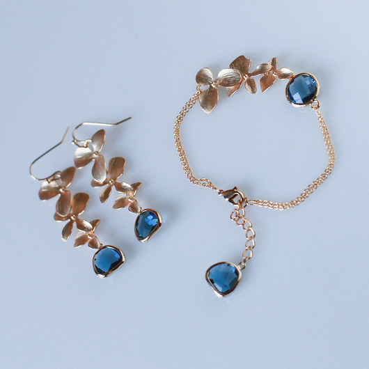Komplet Gold and Blue Fussion Mitsu
