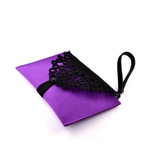 PurpleLetter felt label