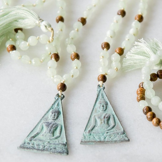 Morning Dew MALA /// naszyjnik z Buddą // patyna NOMAD ACCESSORIES