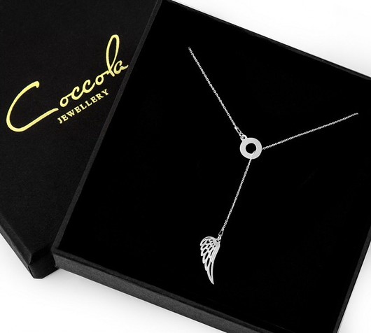 NASZYJNIK SREBRO 925 ZE SKRZYDŁEM  Coccola JEWELLERY