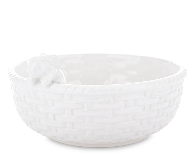ozdoby wielkanocne Miseczka z zajączkiem w środku 10,5x21,5x20,5 cm KADIDO - IV