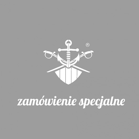 wieloryb granatowy w czerwone paski The ADVENTURE Begins