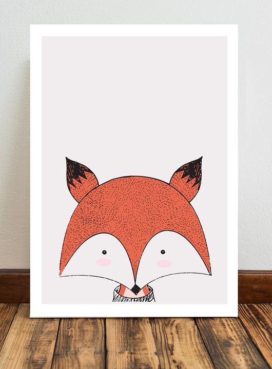 Lis plakat  50x70 cm / A3 / A4 Miss Rabbit Mr Fox