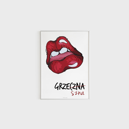 Plakat A3, Grzeszna Joanna Klupś