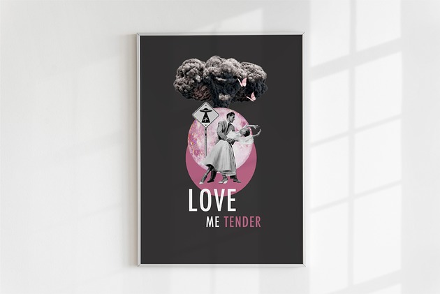 plakaty Plakat Vintage Love me tender