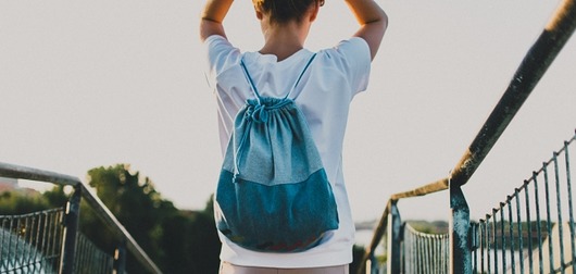 DENIM BACKPACK /odblaskowe deskorolki LUMI LAJT