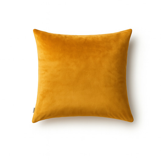poduszki gładkie Miodowa poszewka dekoracyjna z weluru