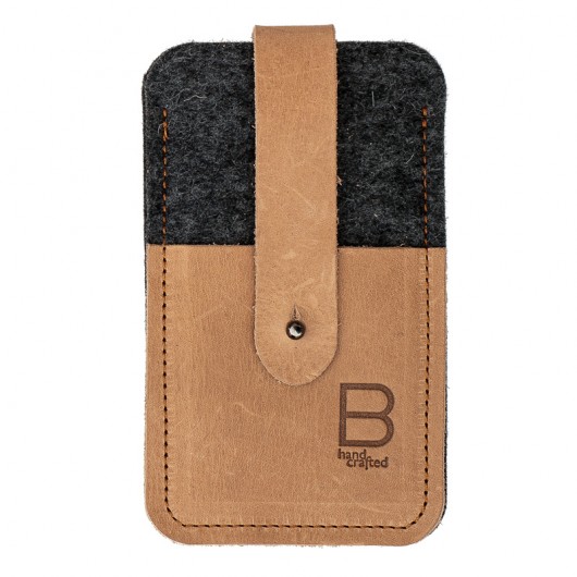 UP etui na telefon antracyt/brąz BOOGIE design