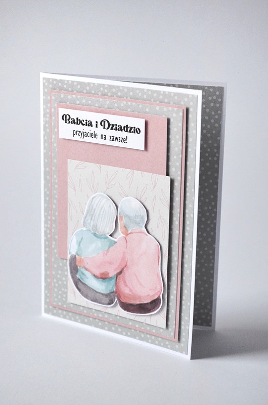 kartki scrapbooking Kartka dla babci i dziadka