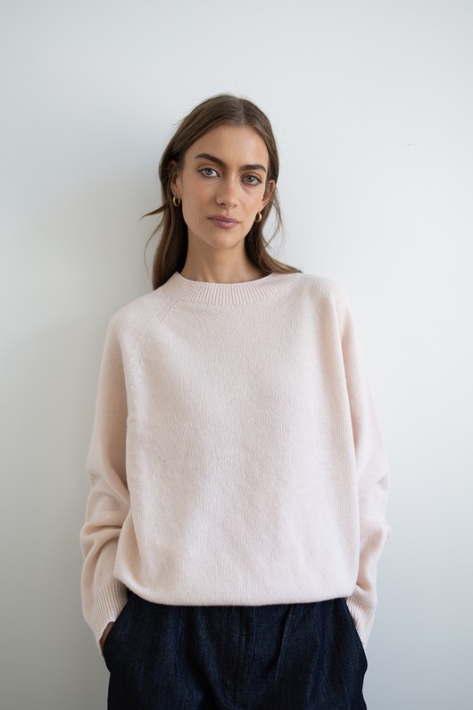 swetry damskie Sweter Simple blush