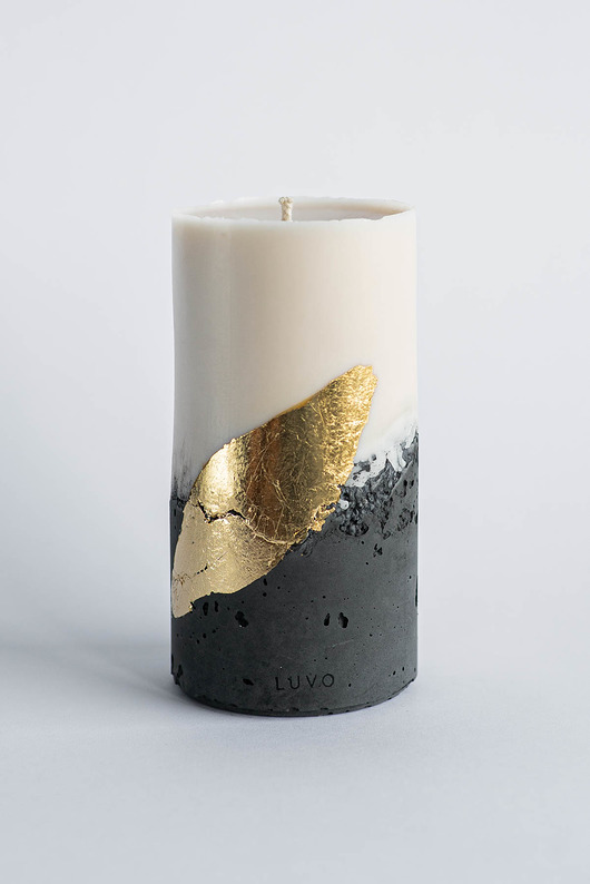 Świeca LUVO Como Złota L Luvo Candles