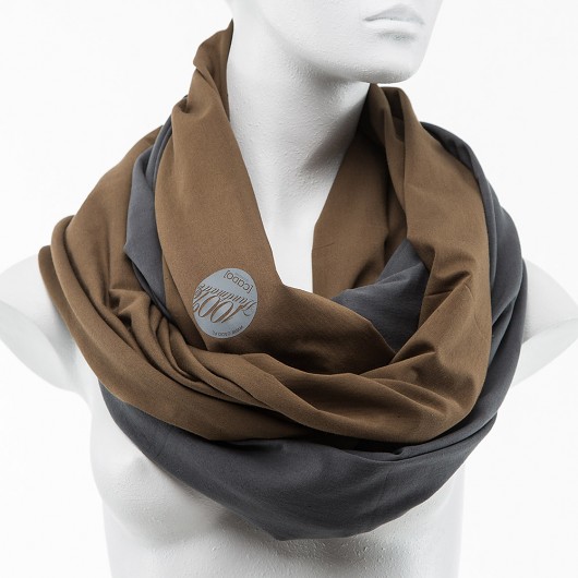 Tuba Komin Szal 2w1 GRAFIT CAFFEE LATTE CADOaccessories