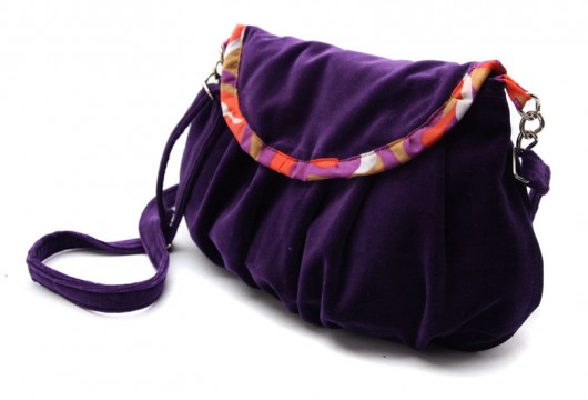 torebka mini&#039;midi - falisty fiolet 2 - elfagado
