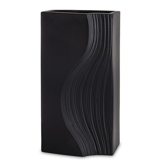 wazony Wazon porcelanowy 35x17x12 cm PRINCIPE czarny