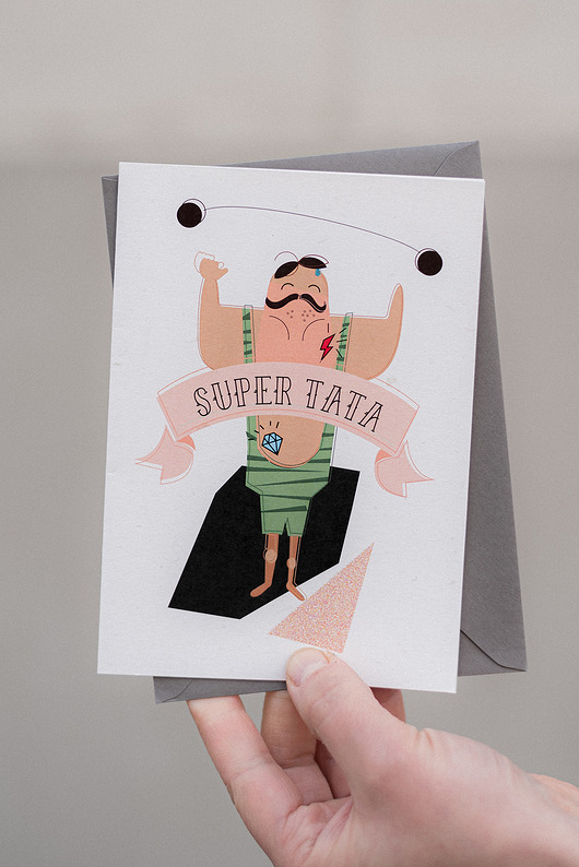 SUPER TATA kartka okolicznościowa La Dolce Design