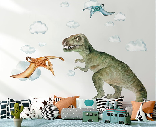 naklejki ścienne do pokoju dziecka Naklejki DINO