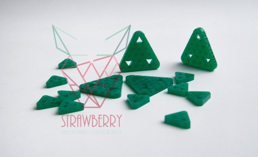 Guziki_ STRAWBERRY _ Buttons 3D - S StrawberryBrand
