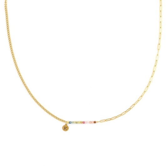 naszyjniki - inne Baby Bestseller! Naszyjnik z Kamieniem Harmonii - Kolorowy Turmalin