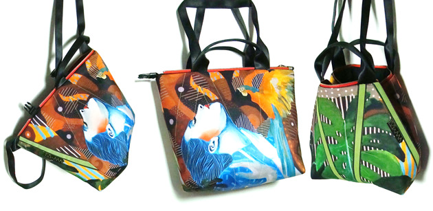 torby na ramię 1826_1art MIMA bag SHORT & Marcin Painta print
