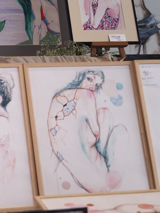 grafiki i ilustracje Kintsugi, wydruk 40x50cm