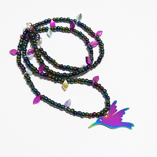 naszyjniki - inne Naszyjnik koliber - kolekcja Starlight