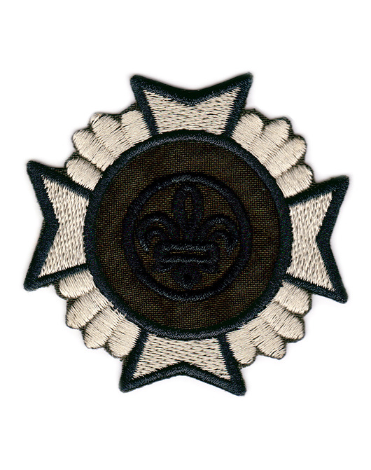 naszywki na ubrania Naszywka naprasowanka FLEUR DE LYS termoprzylepna haft 6,6x6,6cm