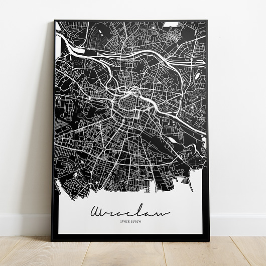 Plakat Wrocław mapa Peszkowski Graphic