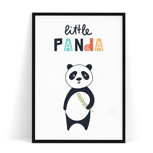 Plakat dziecięcy Little Panda trochę na ścianę