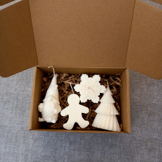 przechowywanie - różne Box prezentowy ze świecą